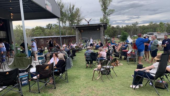 The Bidwill glamping park is part of 161 acres of bush purchased by the couple not long after they arrived in Maryborough. It was originally Bidwill Rock Quary, with two open quarry areas covering 12 and 8 acres.