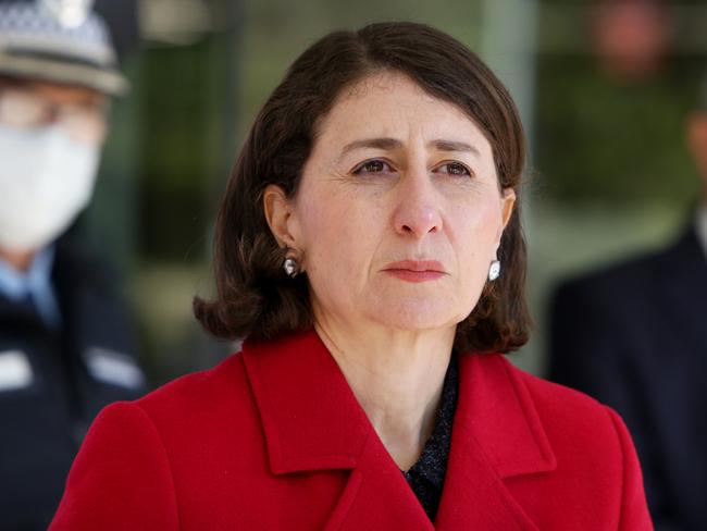 Premier Gladys Berejiklian could face pressure later this week to ease restrictions in NSW. Picture: Lisa Maree Williams/Getty Images