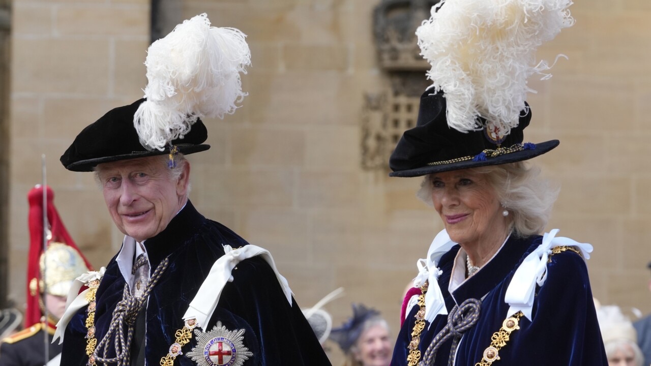 King Charles and Queen Camilla attend the Order of the Garter service