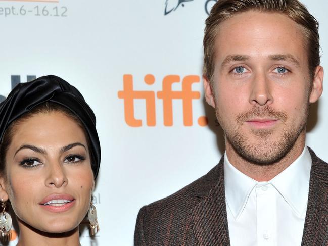 TORONTO, ON - SEPTEMBER 07: Actors Eva Mendes and Ryan Gosling attend "The Place Beyond The Pines" premiere during the 2012 Toronto International Film Festival at Princess of Wales Theatre on September 7, 2012 in Toronto, Canada. (Photo by Sonia Recchia/Getty Images)