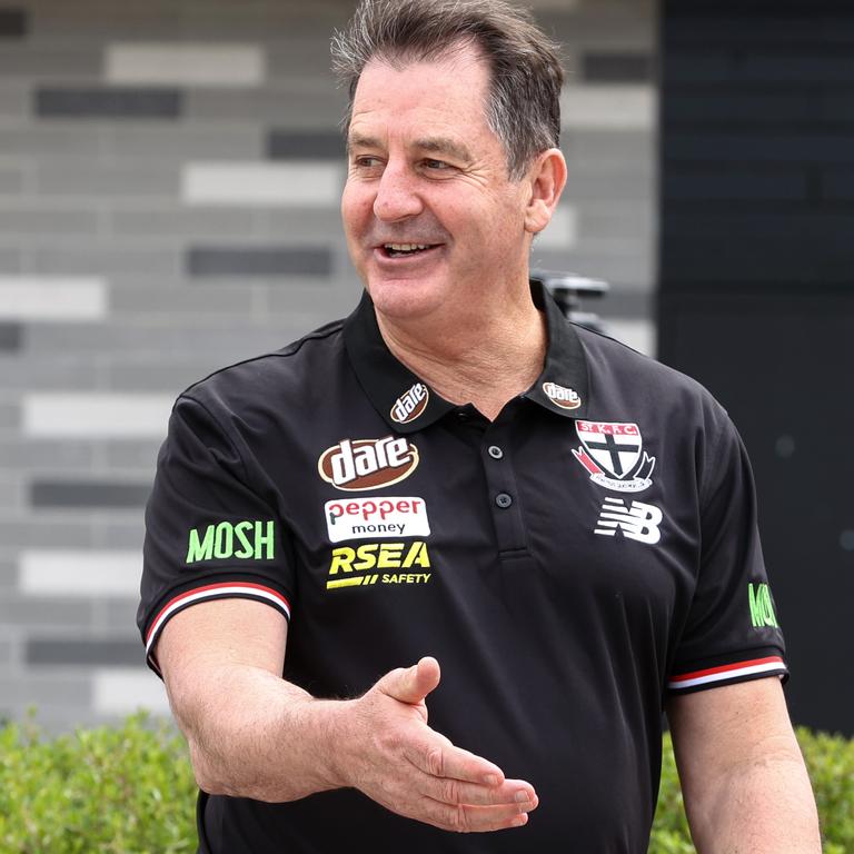 Ross Lyon was unveiled as Saints coach for the second time on Monday. Picture: Michael Klein.