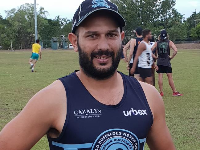 Darwin Buffaloes playing coach Matt Campbell. Picture: greymorrissnappers.com.au