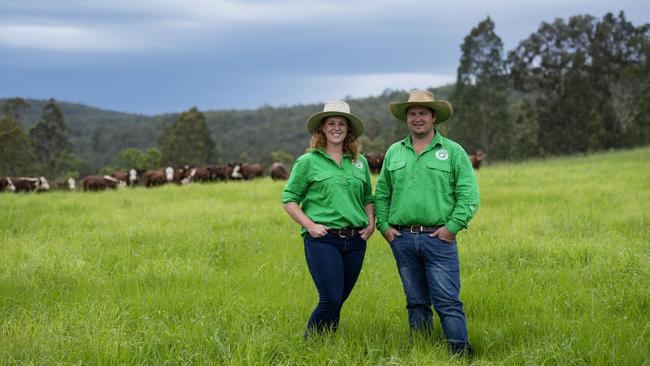 Farmers Bianca Tarrant and David McGiveron built their business Our Cow out of bush fires and drought delivering grass-fed and organic meat across Australia.