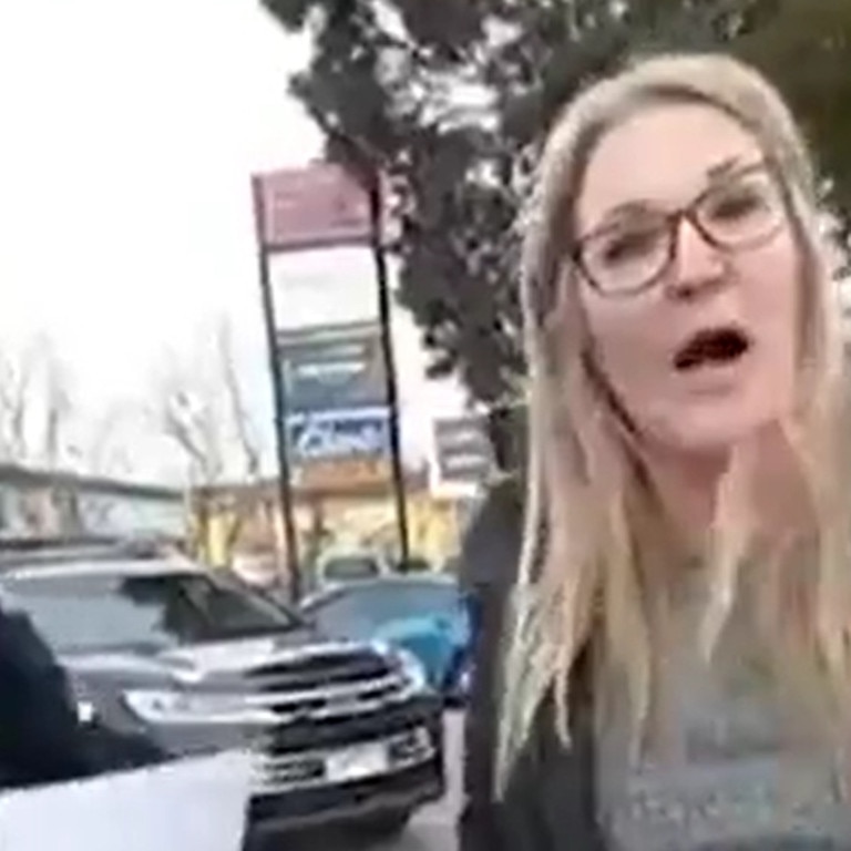 Kerry Nash argued with police outside the Bunnings store after she filmed her now viral video.