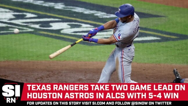 Rangers build early lead, take 2-0 lead on Astros