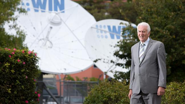 Former Hobart Lord Mayor Damon Thomas outside the WIN Television studios in Hobart. Picture: PETER MATHEW