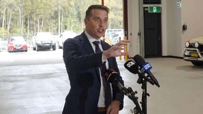 Health Minister Ryan Park at the official opening of the new Coffs Harbour NSW Ambulance Station on Tuesday. Picture: Chris Knight