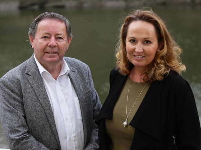 Parramatta eels board members Paul Garrard and Tanya Gadiel are concerned about an agenda to private the NRL club. Picture: Peter Kelly