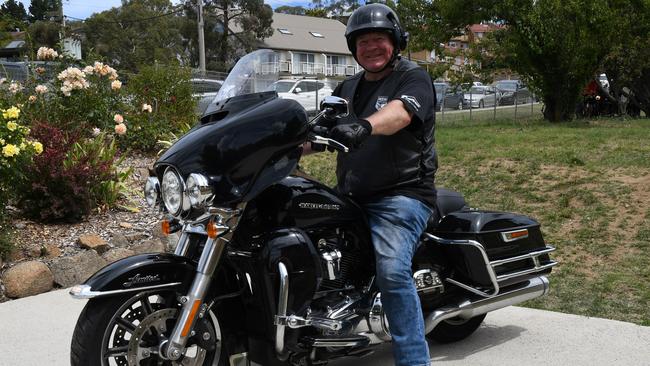 Ian Schubert is back riding in the Hogs For The Homeless. Pic: NSWRL Digital