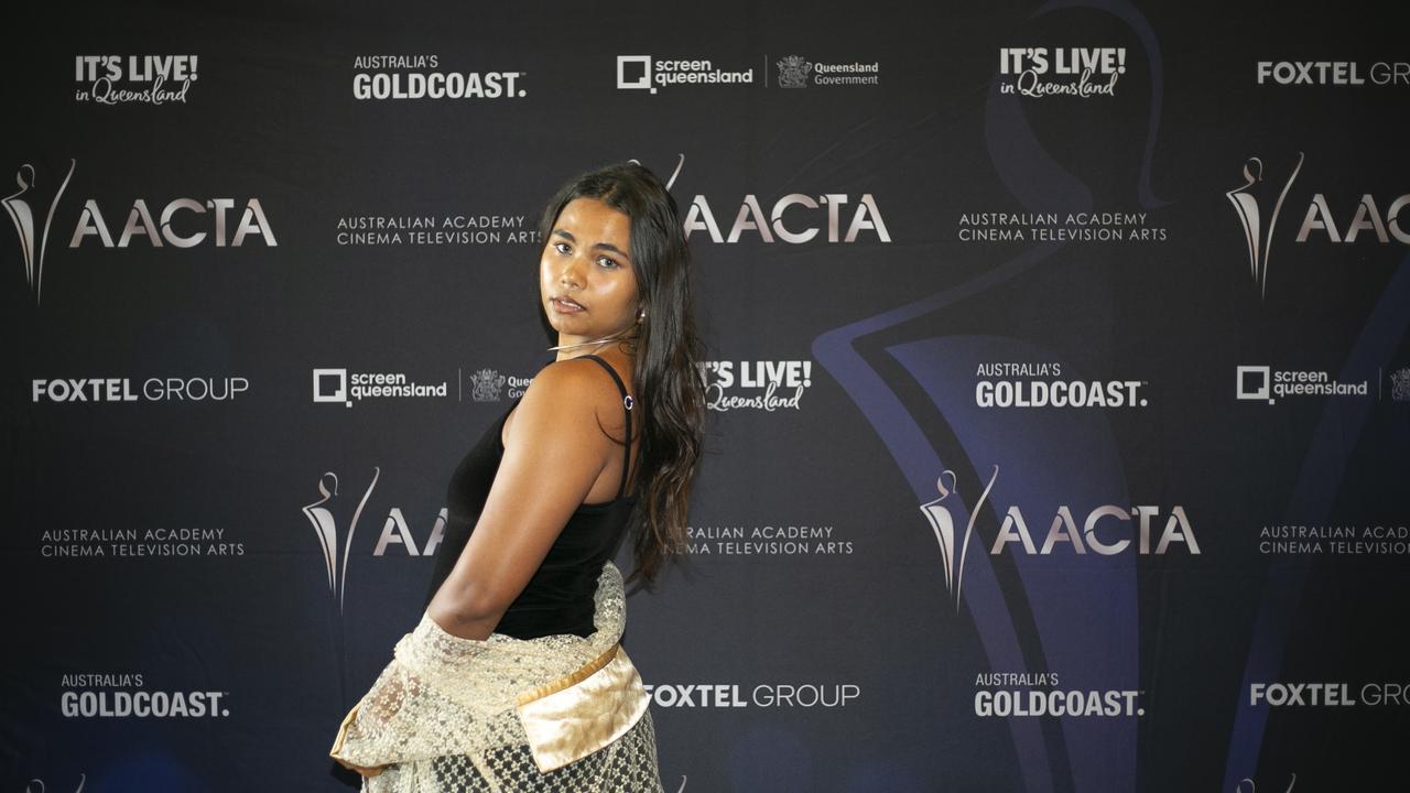 Yasmin Honeychurch at AACTA Oscars Screening at the Home of the Arts, Gold Coast. Picture: Jessie Jean