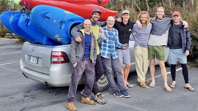 Petr Hanzak, third from left, was remembered as the “father” of the Far North's Piss Poor Paddlers group. Picture: Supplied