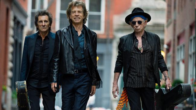 Wood, Jagger and Richards in London. Picture: Mark Seliger