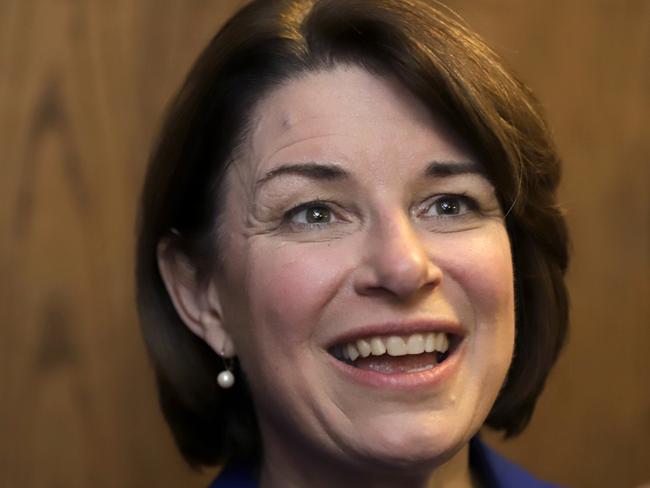 Democratic presidential candidate Amy Klobuchar. Picture: Gene J. Puskar