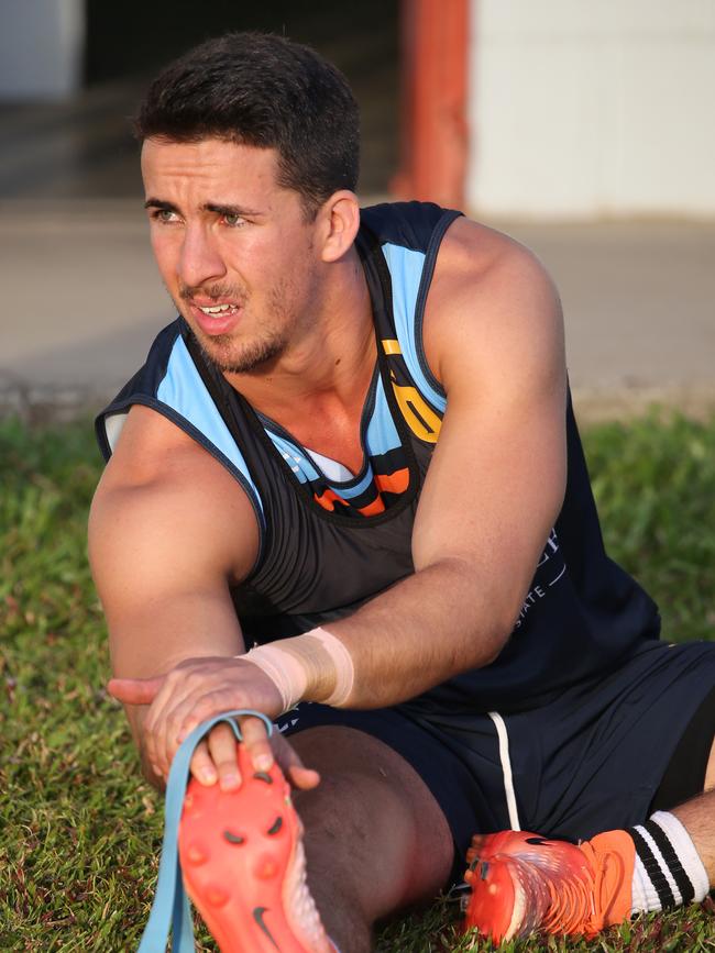 Northern Pride player Matt Egan at pre-season training. PICTURE: ANNA ROGERS