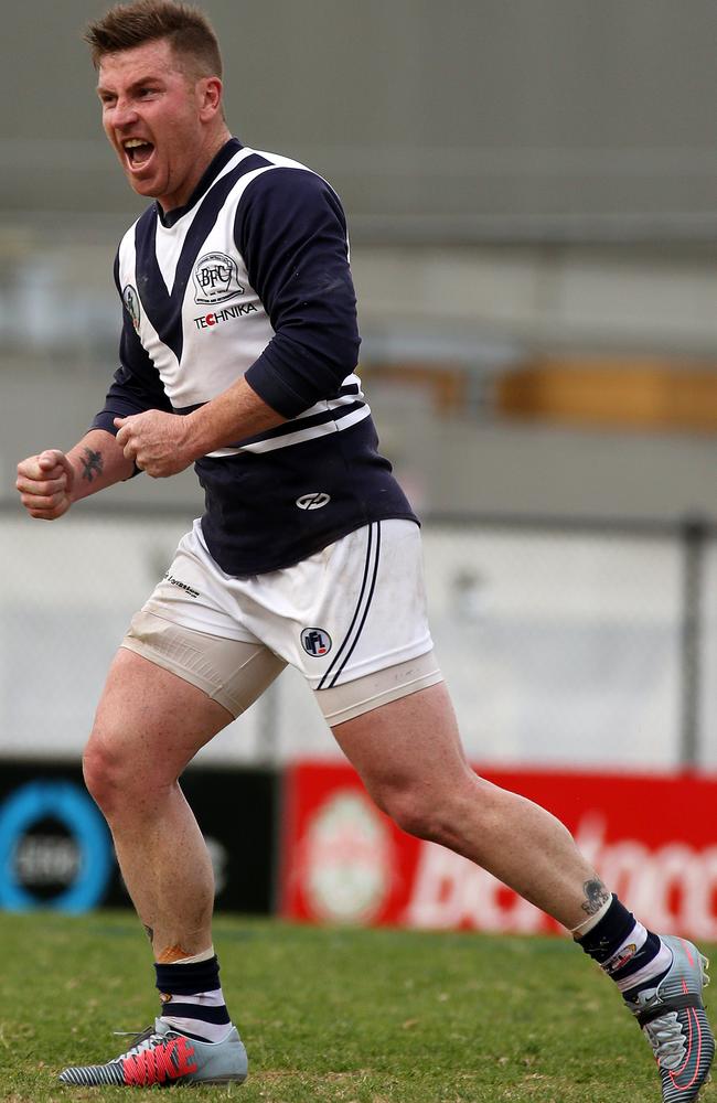 Gary Moorcroft is in the veteran class but still a formidable player for Bundoora.