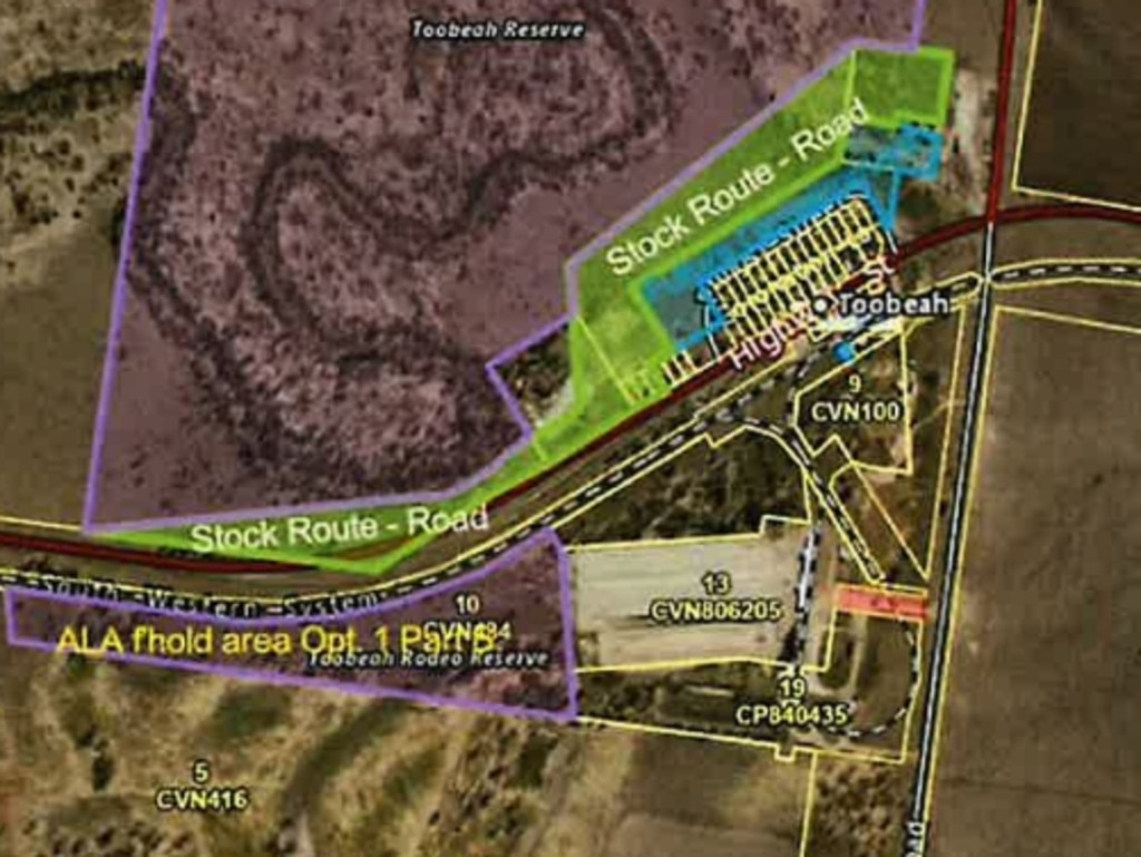 Current proposed area to be transferred to the Bigambul Native Title group as of January 2024.