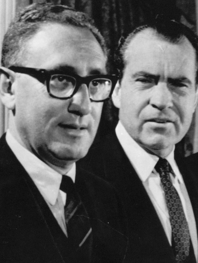 Then president Richard Nixon and his secretary of state Kissinger in 1970