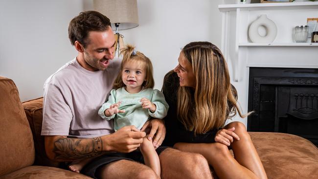 The happy family. Picture: Tom Huntley