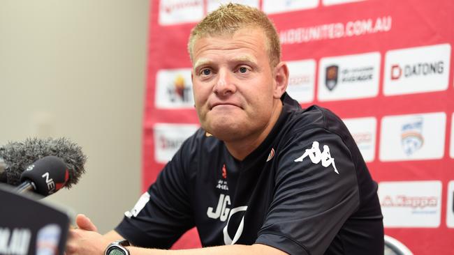Josep Gombau was a popular figure in Adelaide. Does he have what it takes to lead Melbourne City? Picture: Tom Huntley