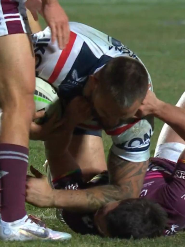 Jared Waerea-Hargreaves was fined for using his elbow on the face of Zac Fulton.