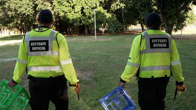 A 5-week-trial which saw increased anti-social behaviour patrols through the city CBD has yielded 'positive results' Townsville City Council says. Photo: Supplied.