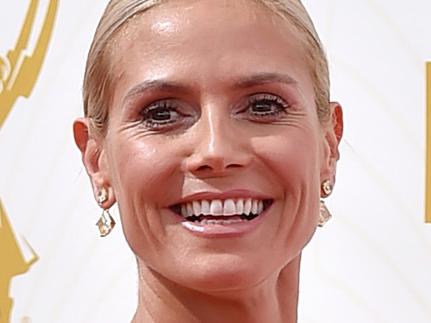 Heidi Klum arrives at the 67th Primetime Emmy Awards on Sunday, Sept. 20, 2015, at the Microsoft Theater in Los Angeles. (Photo by Jordan Strauss/Invision/AP)