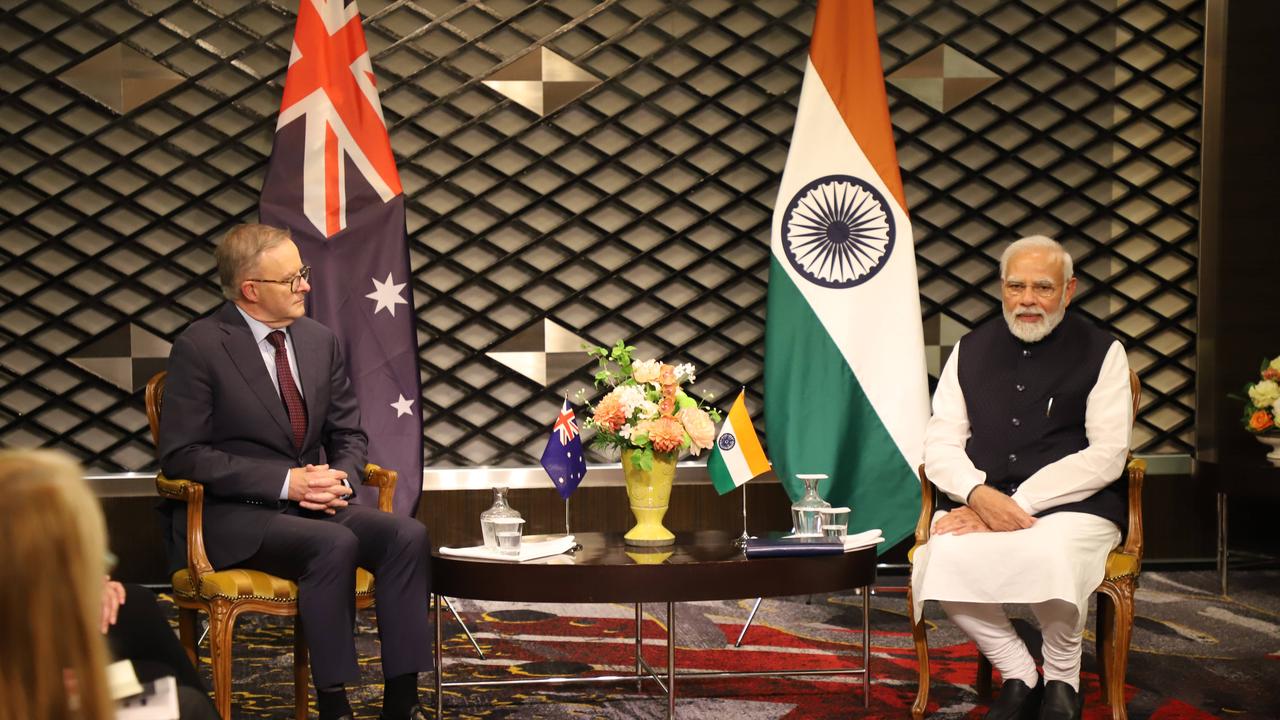 Anthony Albanese and Narendra Modi at last year’s Quad summit meeting. PIC: Rosaline Walters