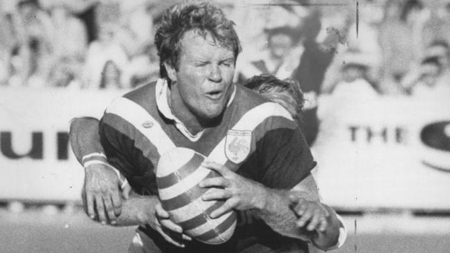 Ian Schubert in action for Eastern Suburbs in 1977.