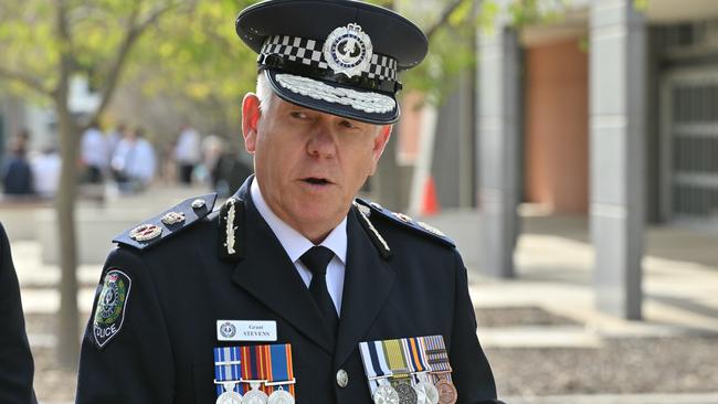 Police Commissioner Grant Stevens at the Fort Largs Police Academy. Picture: NCA NewsWire / Brenton Edwards