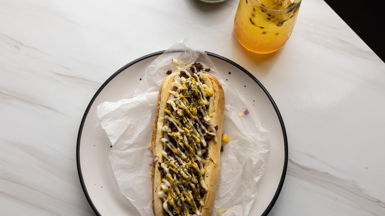 The bulgogi hotdog. Picture: David Kelly