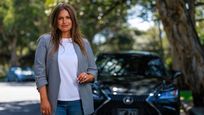 Christie Hayes, who has spoken up about her own experiences with domestic violence, said using her platform to advocate for the Safe Rides program is not just important – it’s a responsibility. Picture: Justin Lloyd