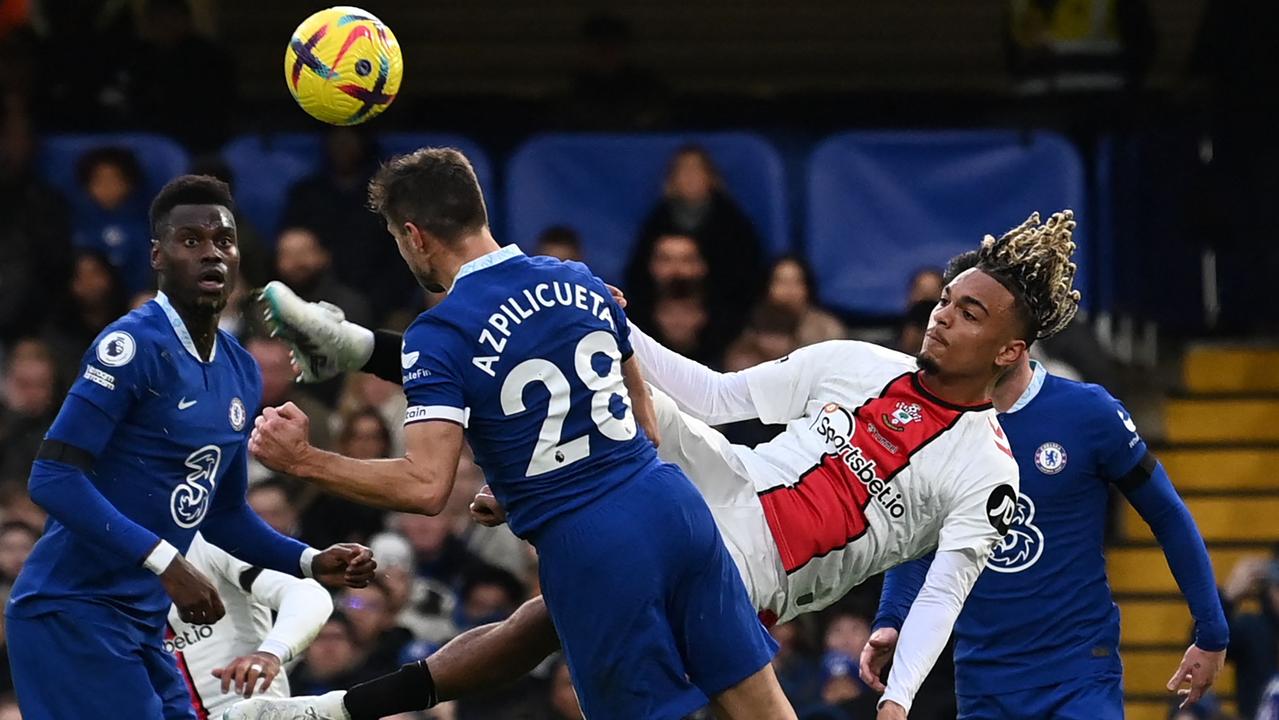 Chelsea defender floored by KO kick in EPL loss, taken to hospital