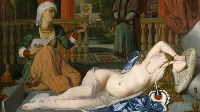 Detail: Ingres, Odalisque with slave, 1840 Paris, Louvre