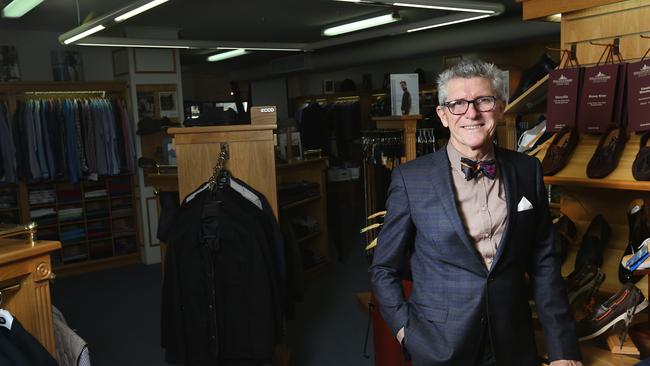 Ian Harrison has owned his menswear store in Racecourse Rd Ascot for 35 years