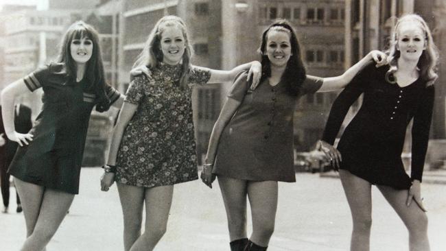 Marcie and the Cookies, (L to R) Marcie Jones, Margaret Cook, Wendy Cook and Beverley Cook, in 1969.