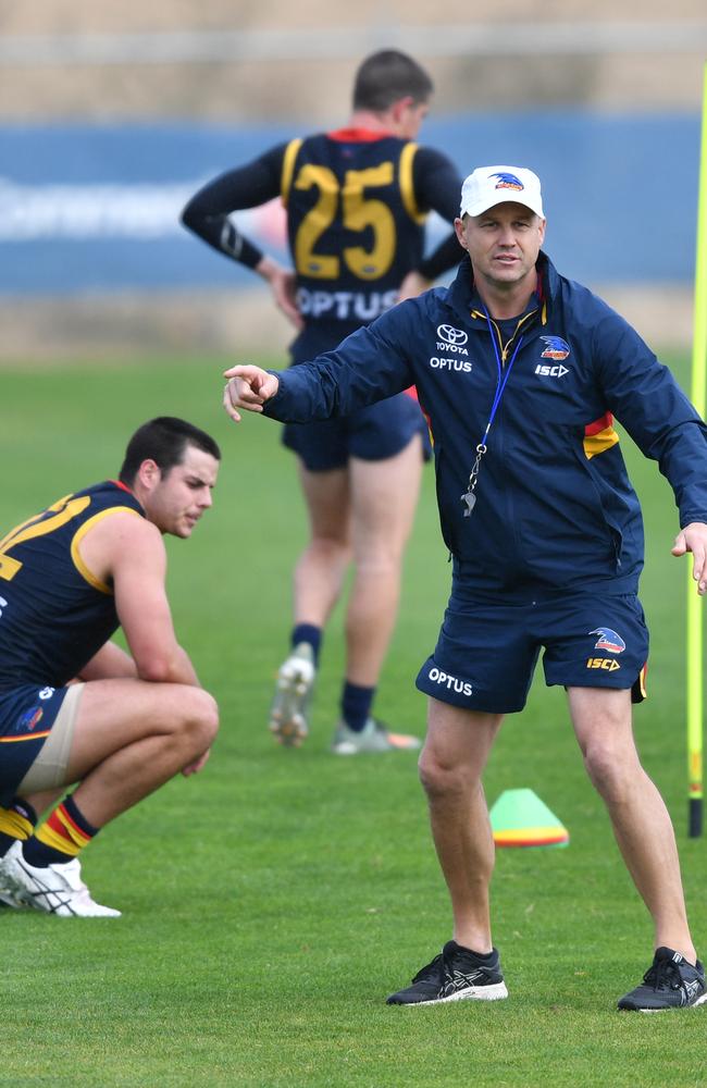 The Crows hope they can return to Adelaide after their Gold Coast hub. Picture: David Mariuz (AAP).