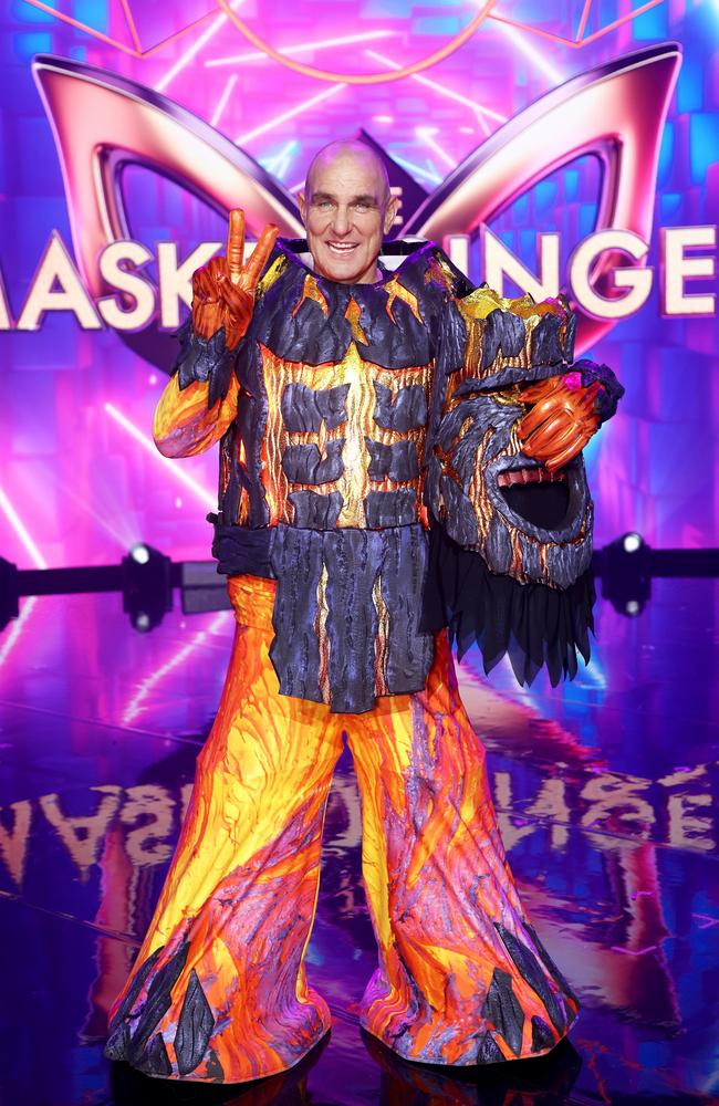 English actor Vinnie Jones was unmasked as the Volcano. Picture: Nigel Wright