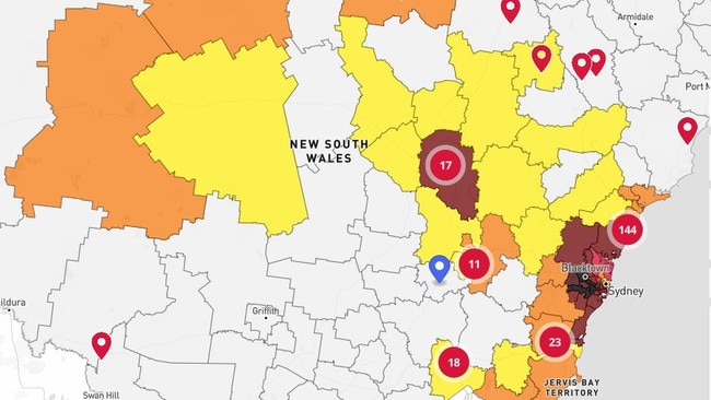 Cowra has been plunged into lockdown after a nine-year-old boy tested positive. Picture: NSW Health