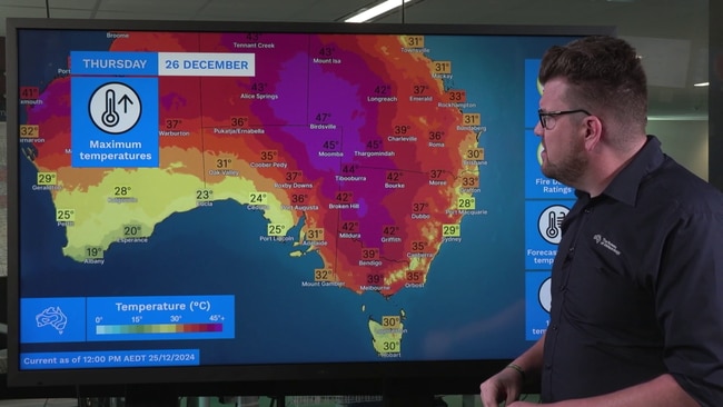 The Bureau of Meteorology has warned that extreme winds and dry air is set to expand the risk of bushfires in the Grampians spreading further. Image: Bureau of Meteorology