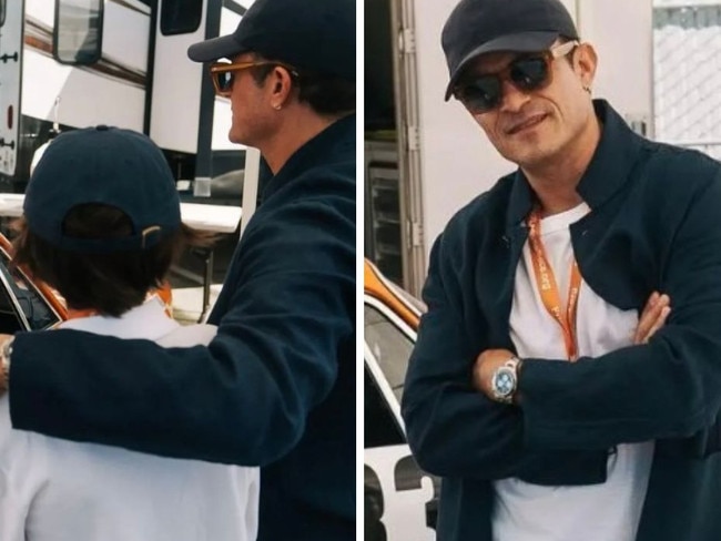 Orlando Bloom posted a rare picture with his teenage son. Picture: Instagram