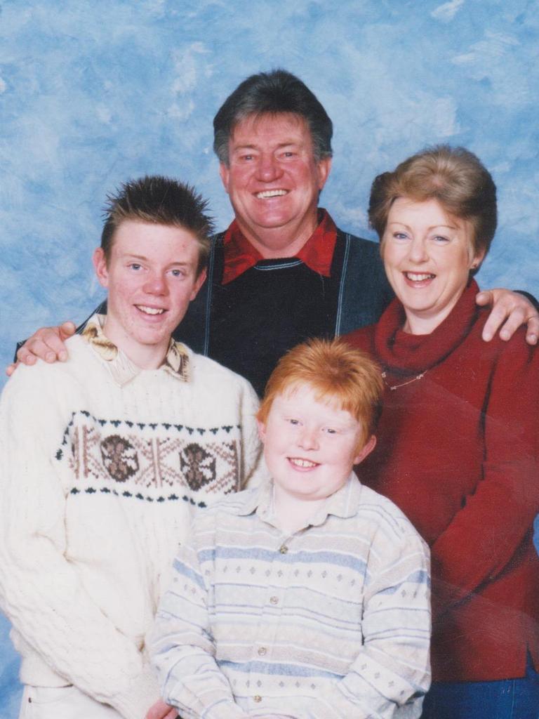 Adam’s (centre) early life in regional New South Wales was marked by bullying due to ADHD, weight issues, and learning difficulties. Picture: Supplied