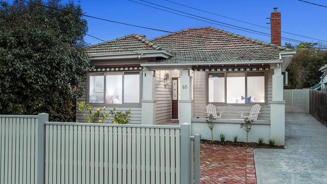 Yarraville was highlighted for its “community feel. This home at 65 Eirene St recently sold for $1.375m.