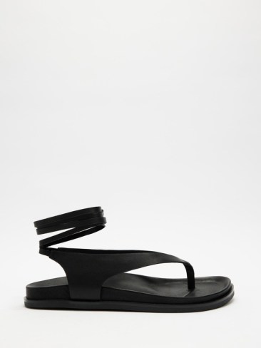 AERE Leather Thong Sandals. Picture: THE ICONIC.