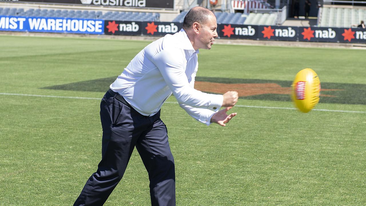 We’re expecting Treasurer Josh Frydenberg to have a bit more time on his hands to watch his beloved Carlton in blistering form. Picture: AAP Image/Ellen Smith