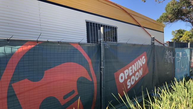 A photo of construction work at the Bunnings Warehouse site at Frenchs Forest where the biggest Bunnings – five storeys – in Australia is being built. Picture: Jim O'Rourke