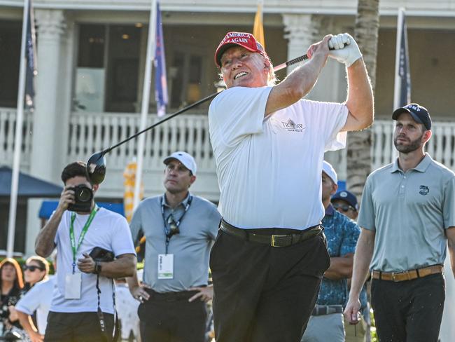 The golf club where the shooting occurred is a favourite of Mr Trump. Picture: AFP