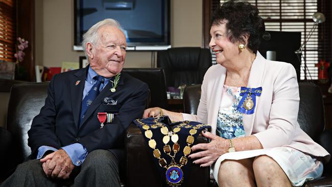 David Hay, with his wife Jean, in 2017. Picture: Adam Yip/Manly Daily