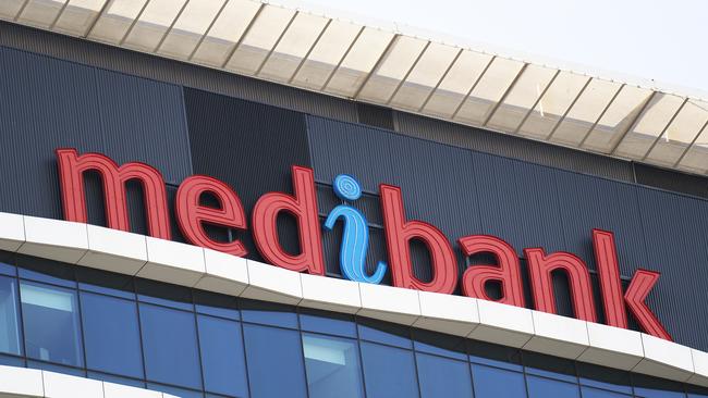 A Medibank sign is seen on a building in Docklands in Melbourne, Saturday, August 18, 2018. (AAP Image/Ellen Smith) NO ARCHIVING