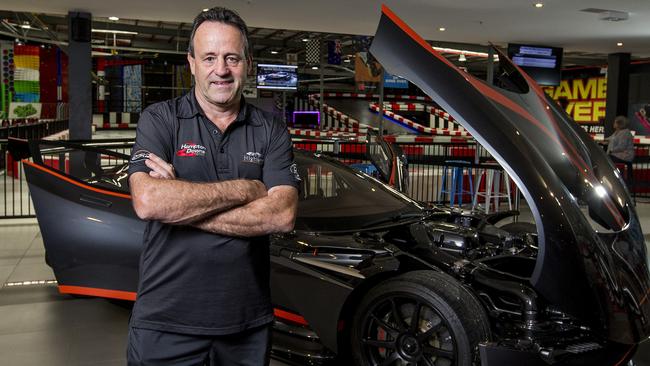 Tony Quinn with his Aston Martin Vulcan. Picture: Jerad Williams