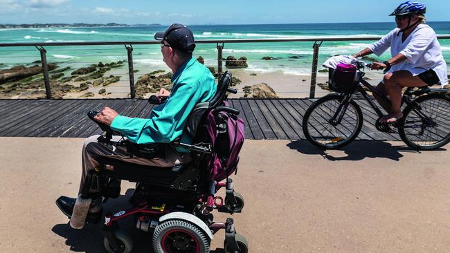 Brett Morris at Coolangatta Beach. Picture: Jeff Camden